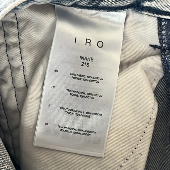 IRO jeans size 2, Fr 34 - Picture 6 of 8